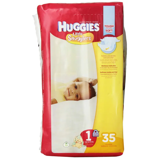 Huggies Little Snugglers Baby Diapers - Size 1 (35 Count)