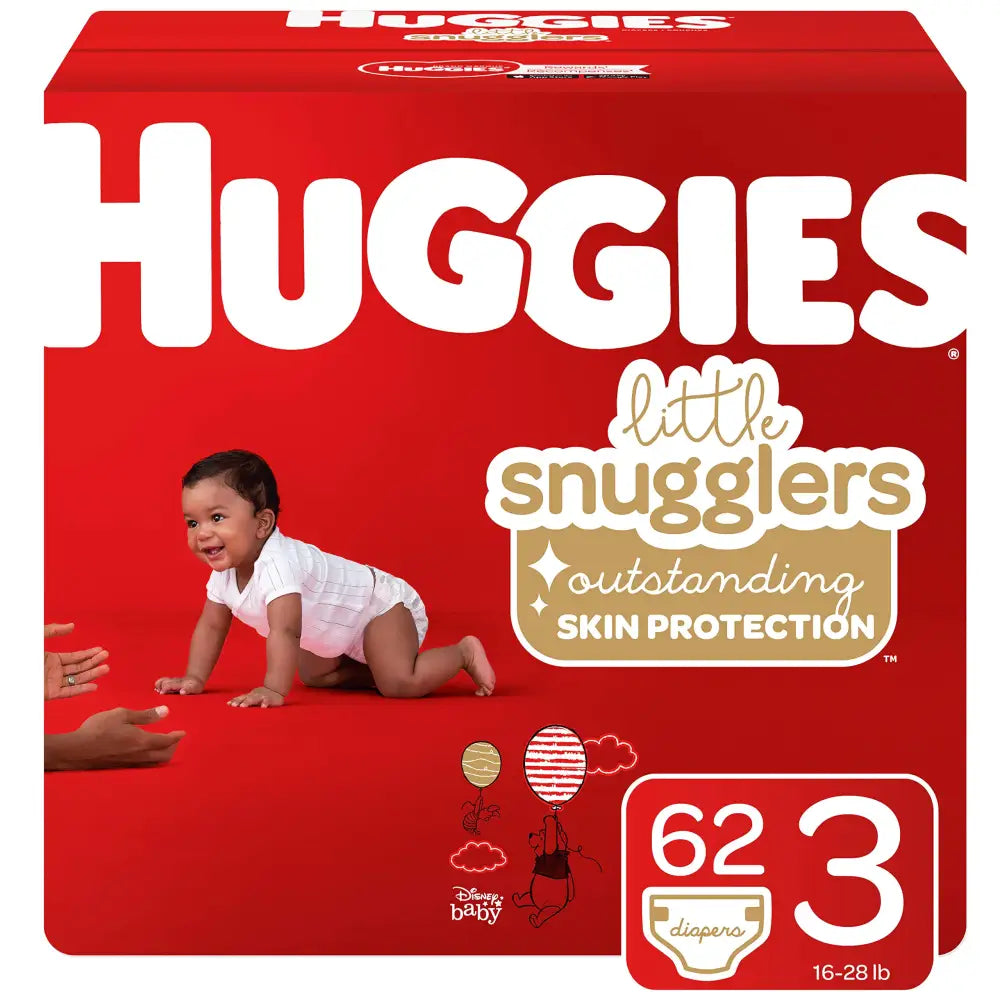 Huggies Little Snugglers Baby Diapers Size 3 62 Ct - Size 3