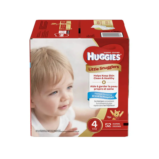 HUGGIES Little Snugglers Baby Diapers Size 4 52 ct - 52 / Size 4