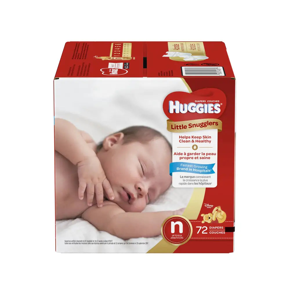 Huggies Little Snugglers Baby Diapers Size Newborn 72ct - n/a
