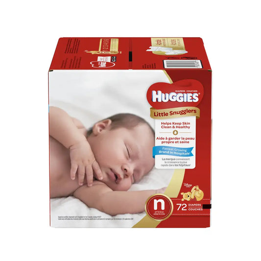 Huggies Little Snugglers Baby Diapers Size Newborn 72ct - n/a