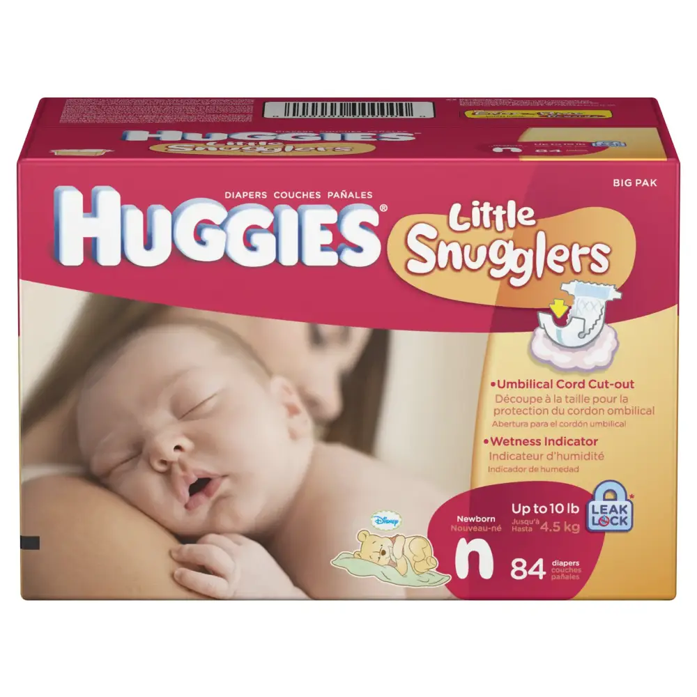 Huggies Little Snugglers Diapers Newborn 84 Count - Newborn