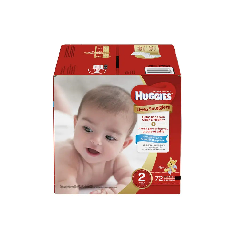 Huggies Little Snugglers Diapers Size 2 72 Count (Packaging May Vary) - n/a