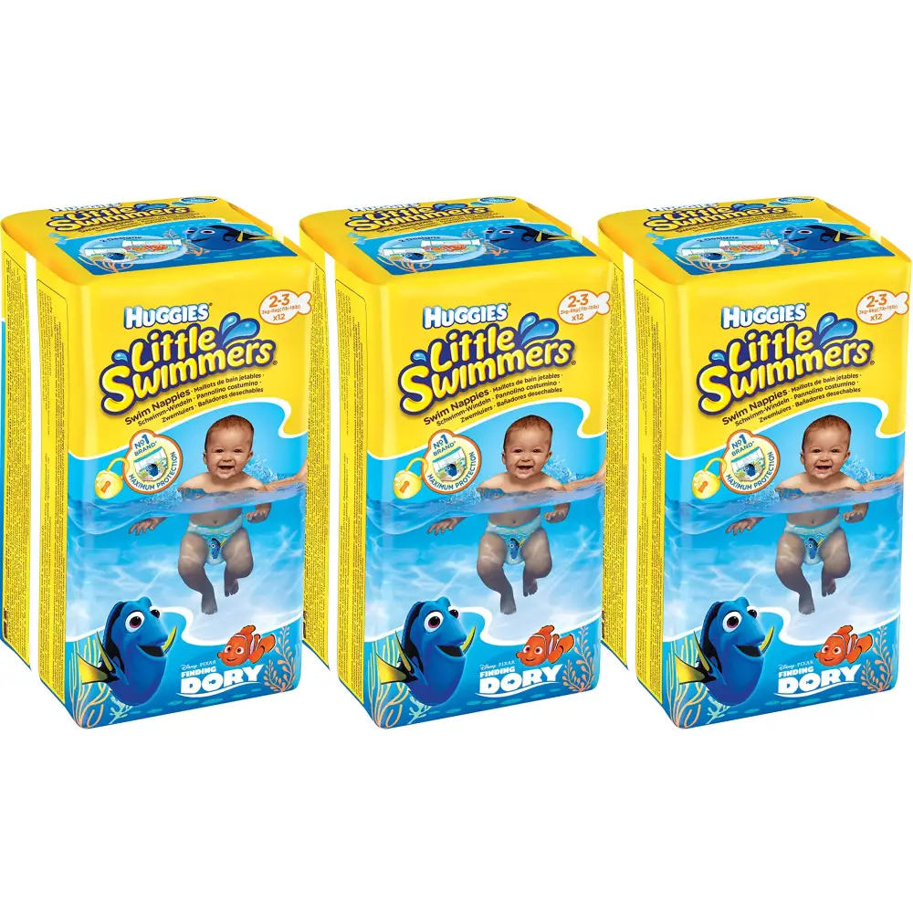Huggies Little Swimmers Disposable Swim Diapers X-Small (7lb-18lb.) (3 x 12 Pants) - 36.0 Count / 3 pack 36 Count