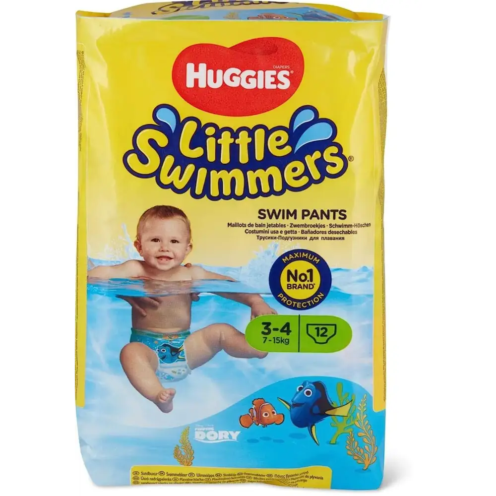 Huggies Little Swimmers Disposable Swim Pants Small (15lb-34lb.) 12-Count - n/a