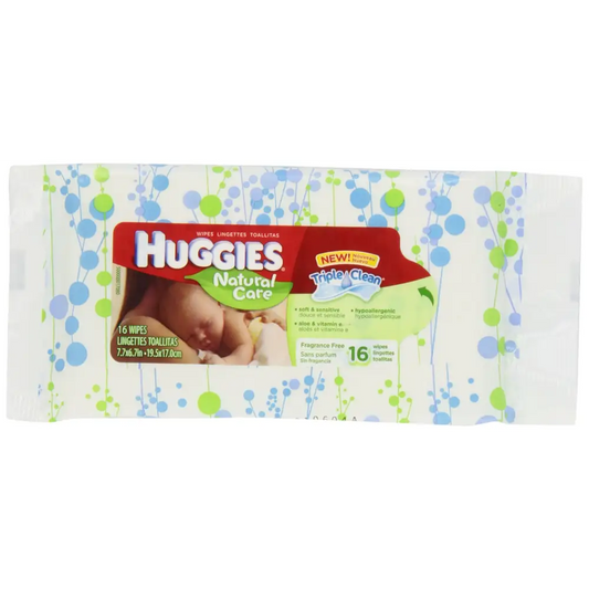 Huggies Natural Care Baby Wipes - Unscented - 16 ct - Unscented / 16 Count (Pack of 1)