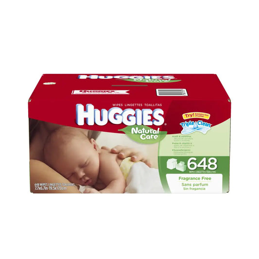 Huggies Natural Care Fragrance Free Baby Wipes Refill 648 Count (Packaging may vary) - n/a