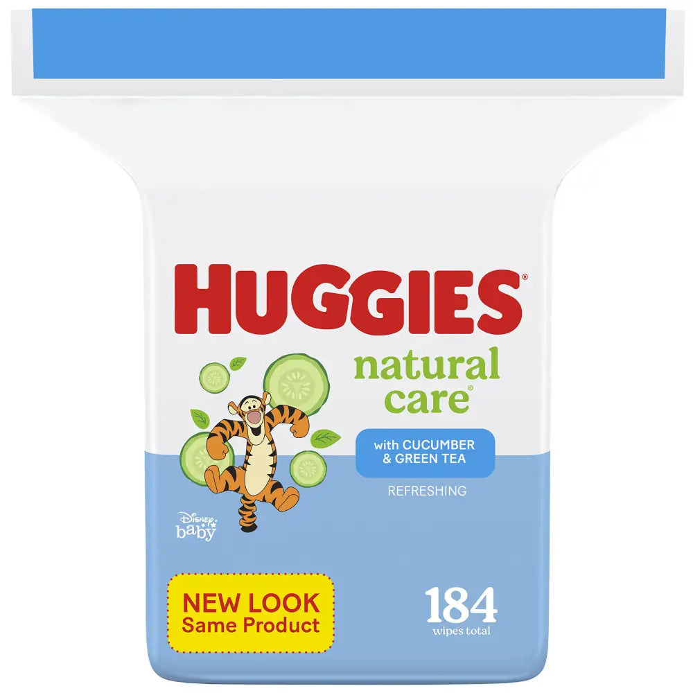 Huggies Natural Care Refreshing Baby Wipes Scented 1 Refill Pack (184 Wipes Total) - n/a