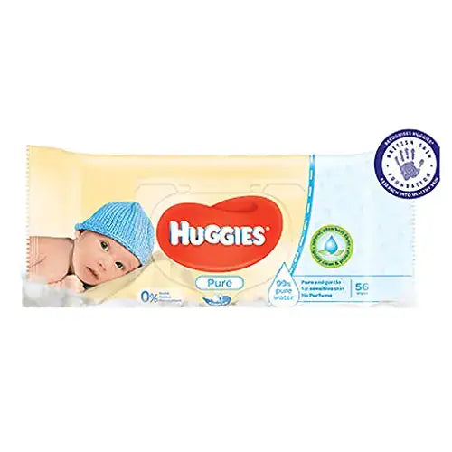 Huggies Pure Baby Wipes 56 Count (Pack of 3) 168 Wipes Total - n/a