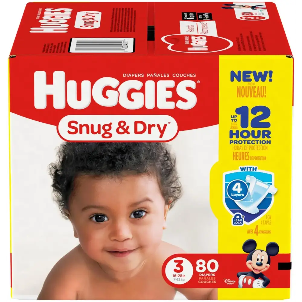 Huggies Snug and Dry Diapers - Size 3-80 ct - n/a