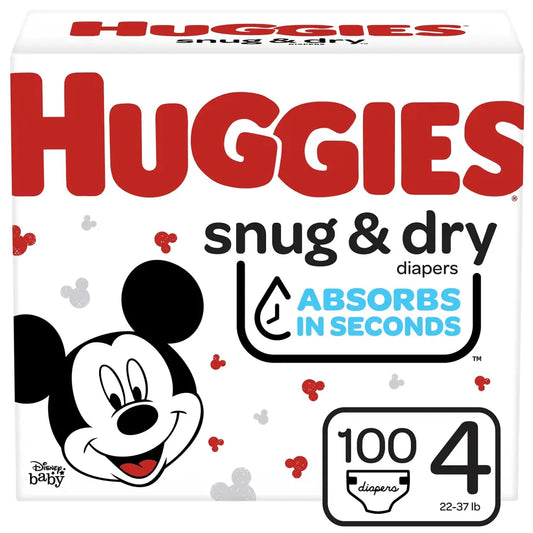 Huggies Snug & Dry Baby Diapers - 100 / Size 4 (100 Count)