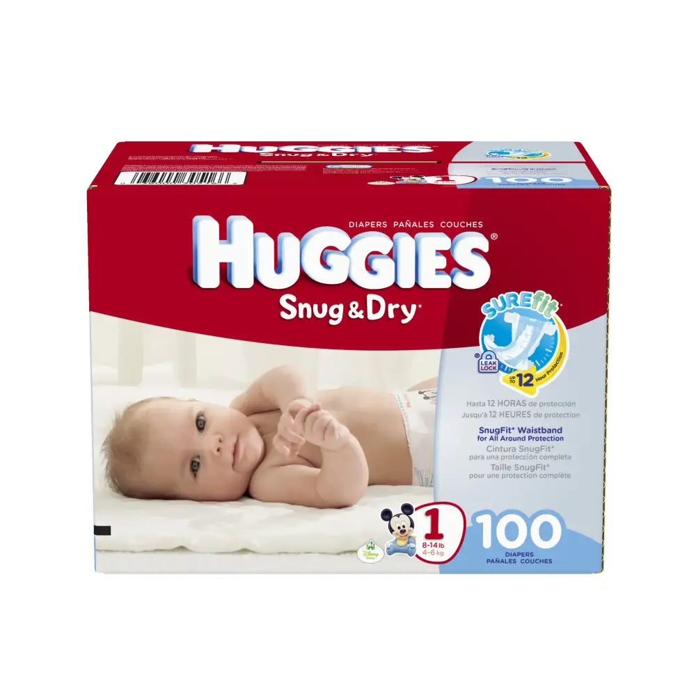 Huggies Snug & Dry Diapers Size 1 100 Count - n/a