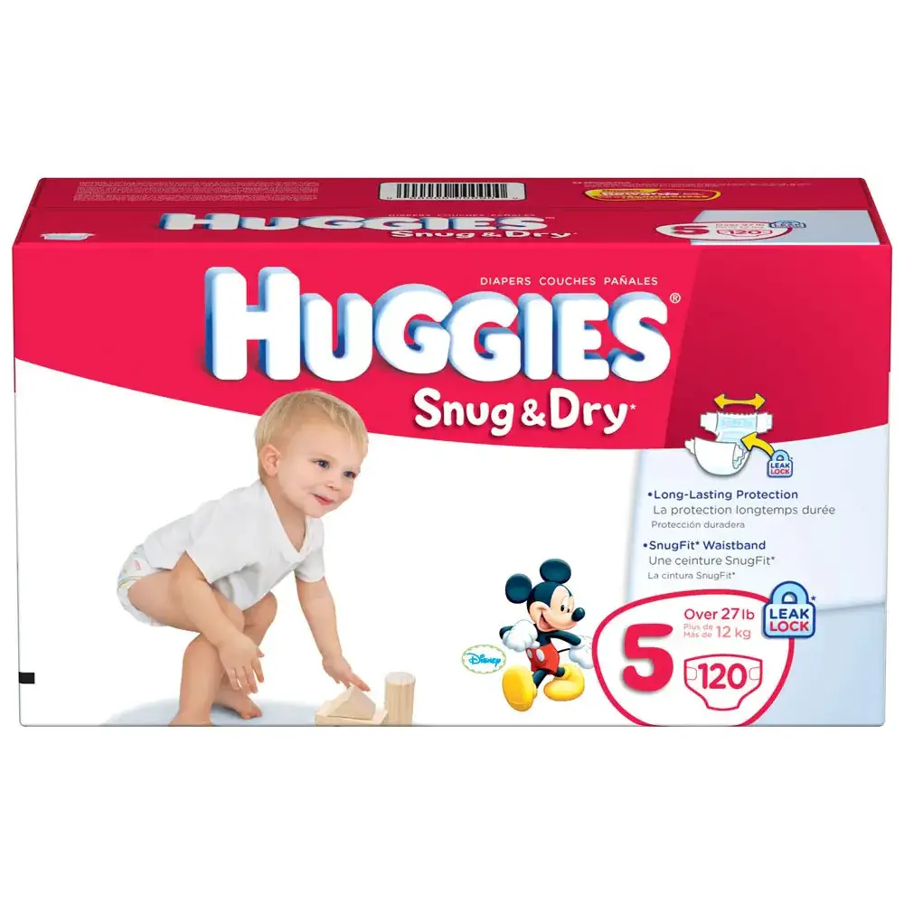 Huggies Snug & Dry Diapers Size 5 Giant Pack 120 Count - n/a