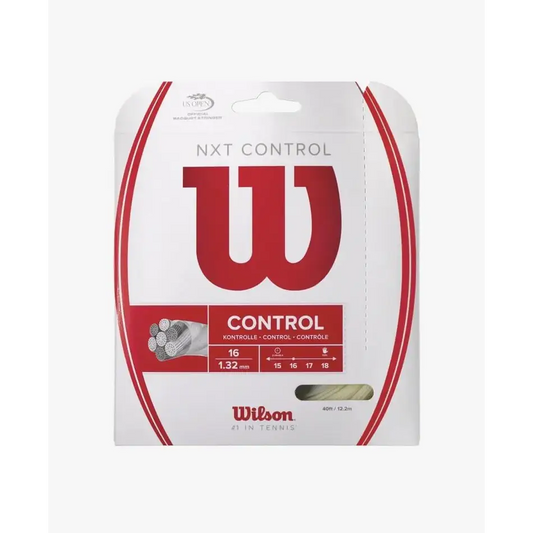Just Tennis Wilson NXT String Set (All 2024 Styles & Colors) (NXT Control 16g(1.32mm) - Natural) - NXT Control