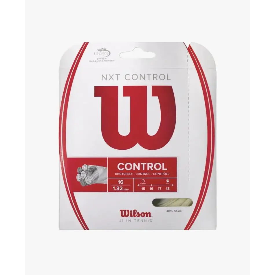 Just Tennis Wilson NXT String Set (All 2024 Styles & Colors) (NXT Control 16g(1.32mm) - Natural) - NXT Control