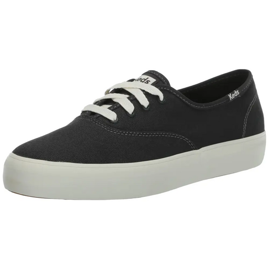 Keds Womens Champion Gender Neutral Sneaker Black Canvas 11.5 - Black Canvas / 11.5