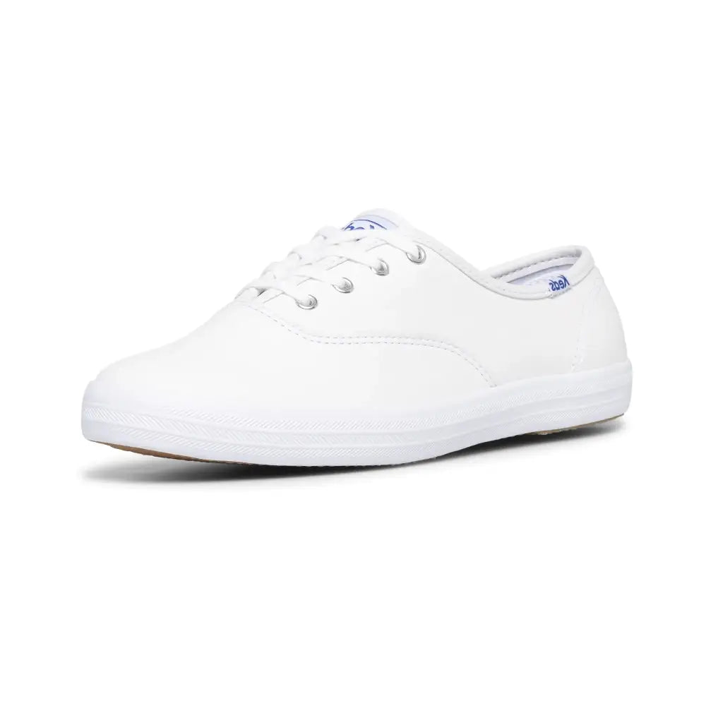 Keds Womens Champion Lace Up Sneaker White Leather 13 Wide - White Leather / 13 Wide