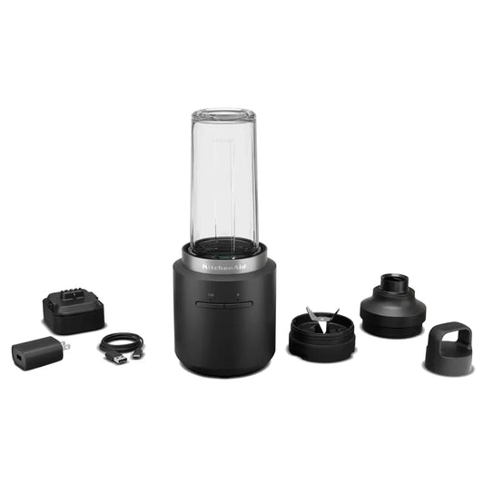 KitchenAid Go™ Cordless Personal Blender - battery included KSBR256 - Black Matte / 16 Oz