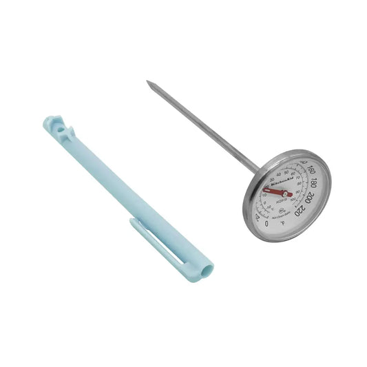 KitchenAid KQ919MW Analog Instant Read Food and Meat Thermometer with 1.75-inch Dial Recalibration Feature Mineral