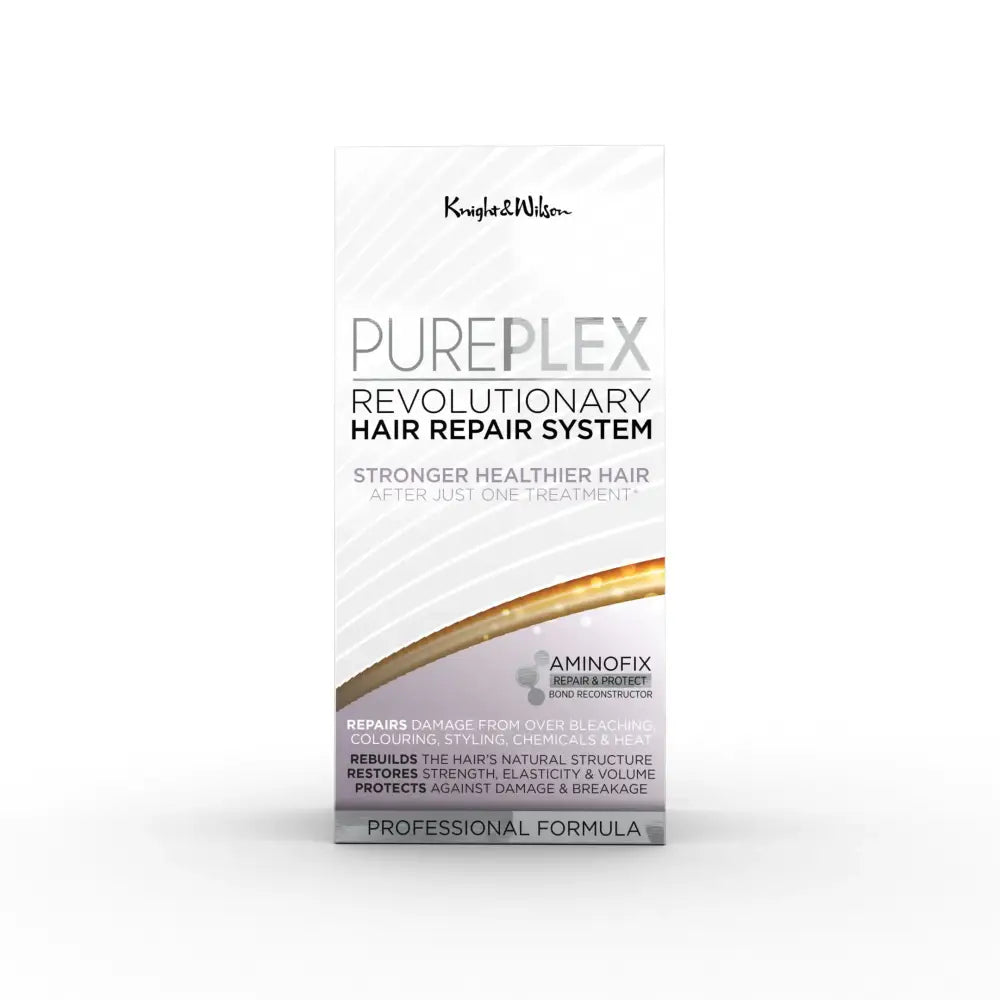 Knight & Wilson PUREPLEX Revolutionary Hair Repair System for stronger healthier hair after just one treatment. Repairs