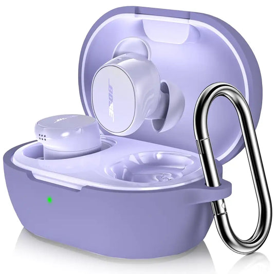 LDSXAY Compatible with Bose New QuietComfort Earbuds Case Cover Soft Silicone Shockproof Protective Skin Case for Bose