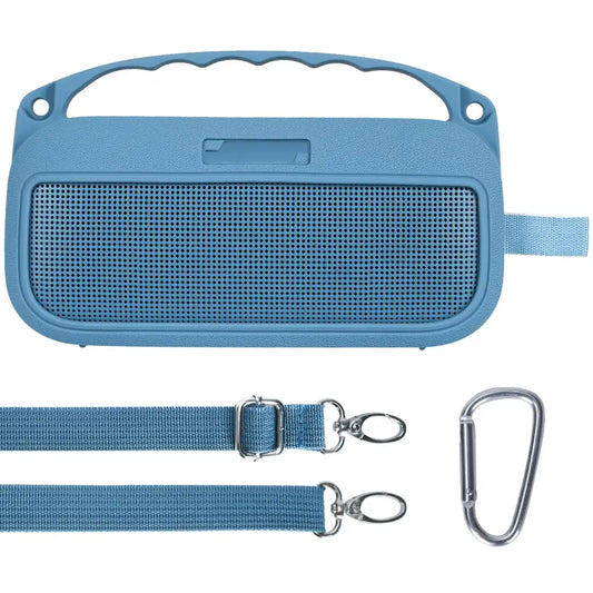 Lebakort 2nd Gen Silicone Cover Compatible with Bose SoundLink Flex 2nd Gen/Bose SoundLink Flex Portable Speaker (Blue