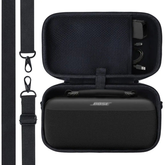 Lebakort Hard Case Compatible with Bose SoundLink Max Portable Speaker Black Case - Black Case