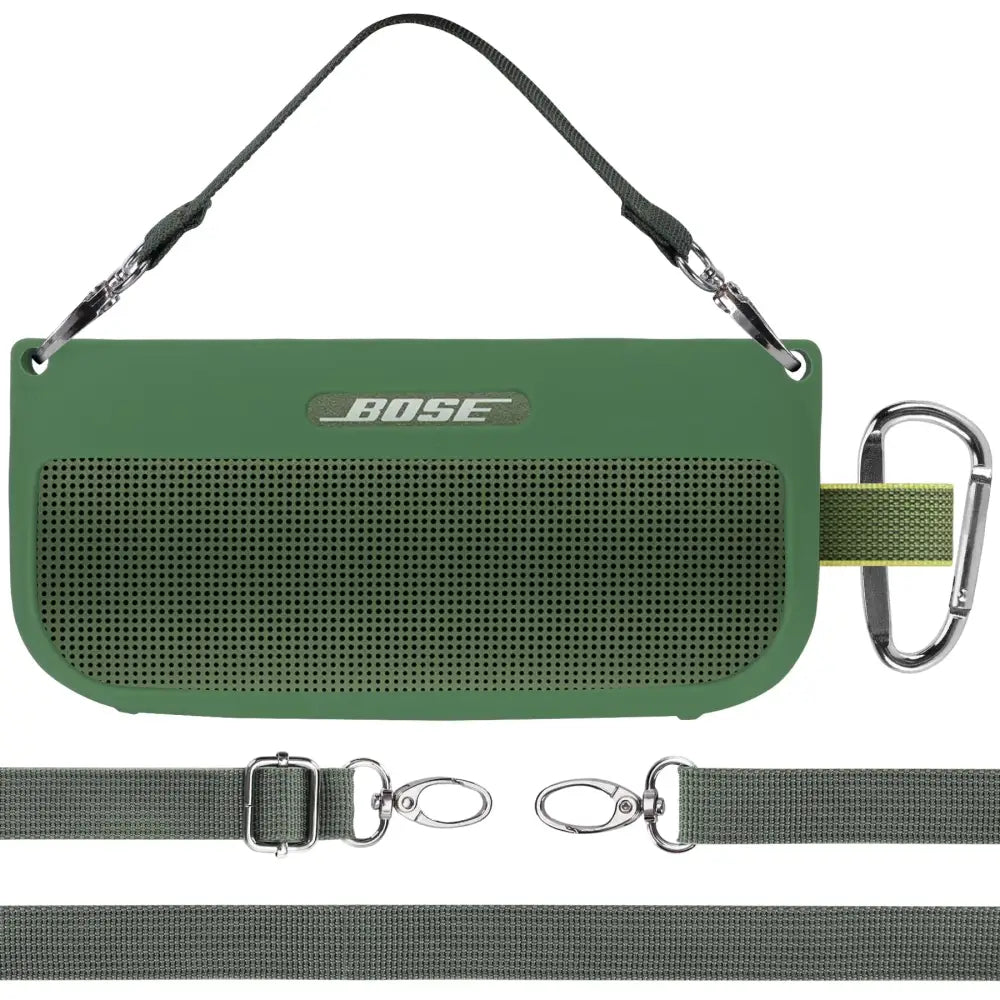 Lebakort Silicone Cover Compatible with Bose SoundLink Flex Speaker Portable Speaker (Cypress Green Cover) - Cypress