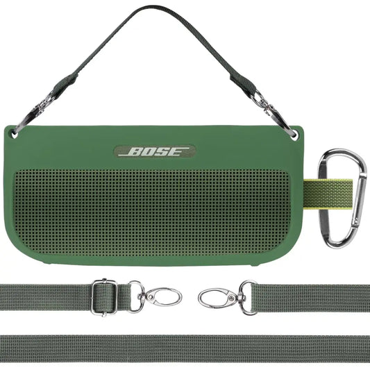 Lebakort Silicone Cover Compatible with Bose SoundLink Flex Speaker Portable Speaker (Cypress Green Cover) - Cypress
