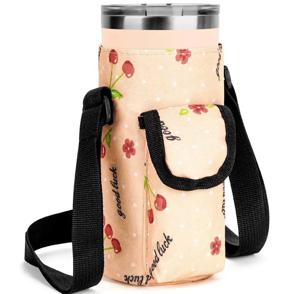 Linkidea Tumbler Carrier with Strap Compatible with YETI Rambler Tumbler 20oz Iron °Flask Classic Tumbler 2.0 20/24oz