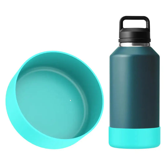 Linkidea Water Bottle Boot Compatible with YETI Rambler Bottle 64oz Silicone Water Bottle Bottom Sleeve Cover Protector