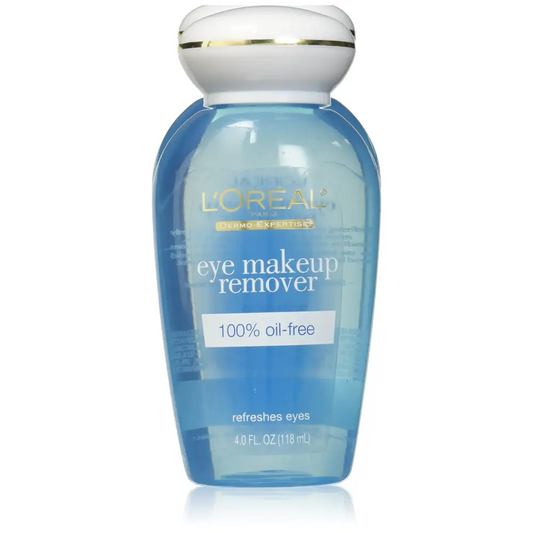 LOreal Paris 100 Percent Oil-Free Eye Makeup Remover 4 Fl Oz (Pack of 3) - n/a