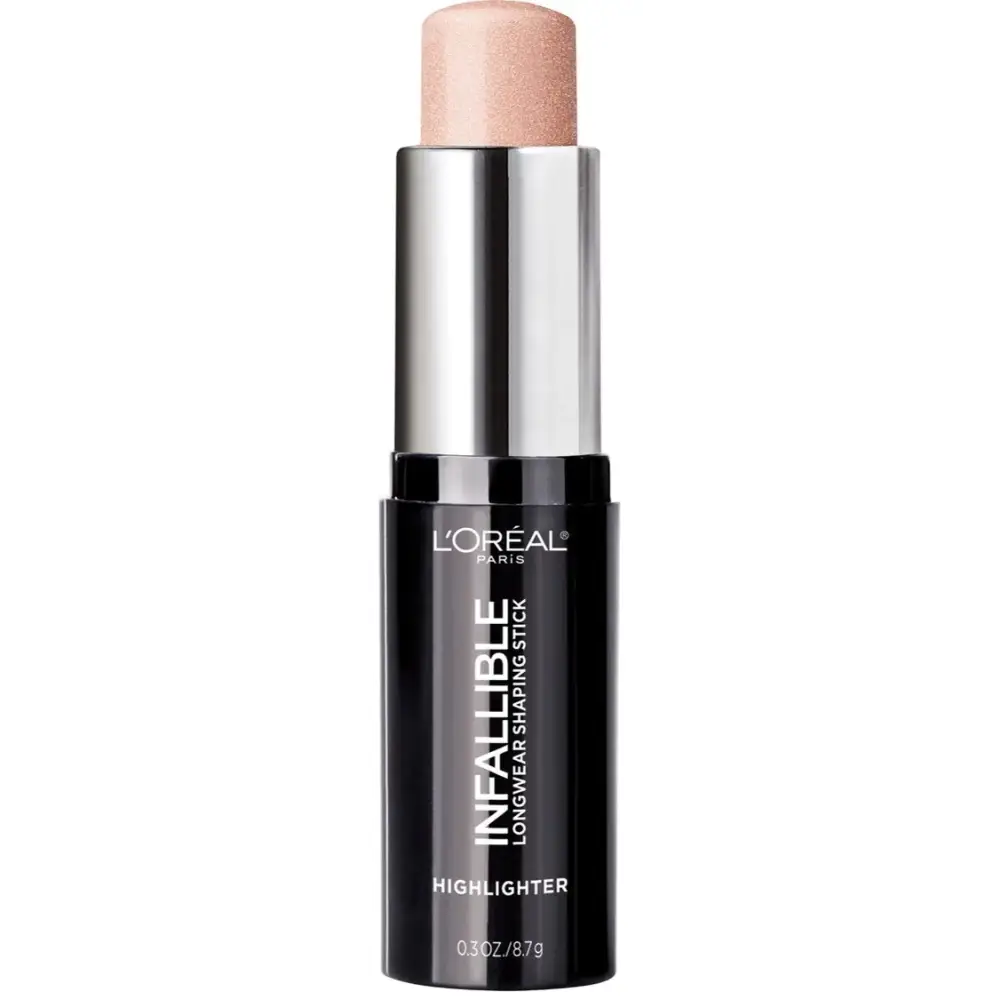 LOreal Paris Makeup Infallible Longwear Highlighter Shaping Stick Up to 24hr Wear Buildable Cream Highlighter Stick 41