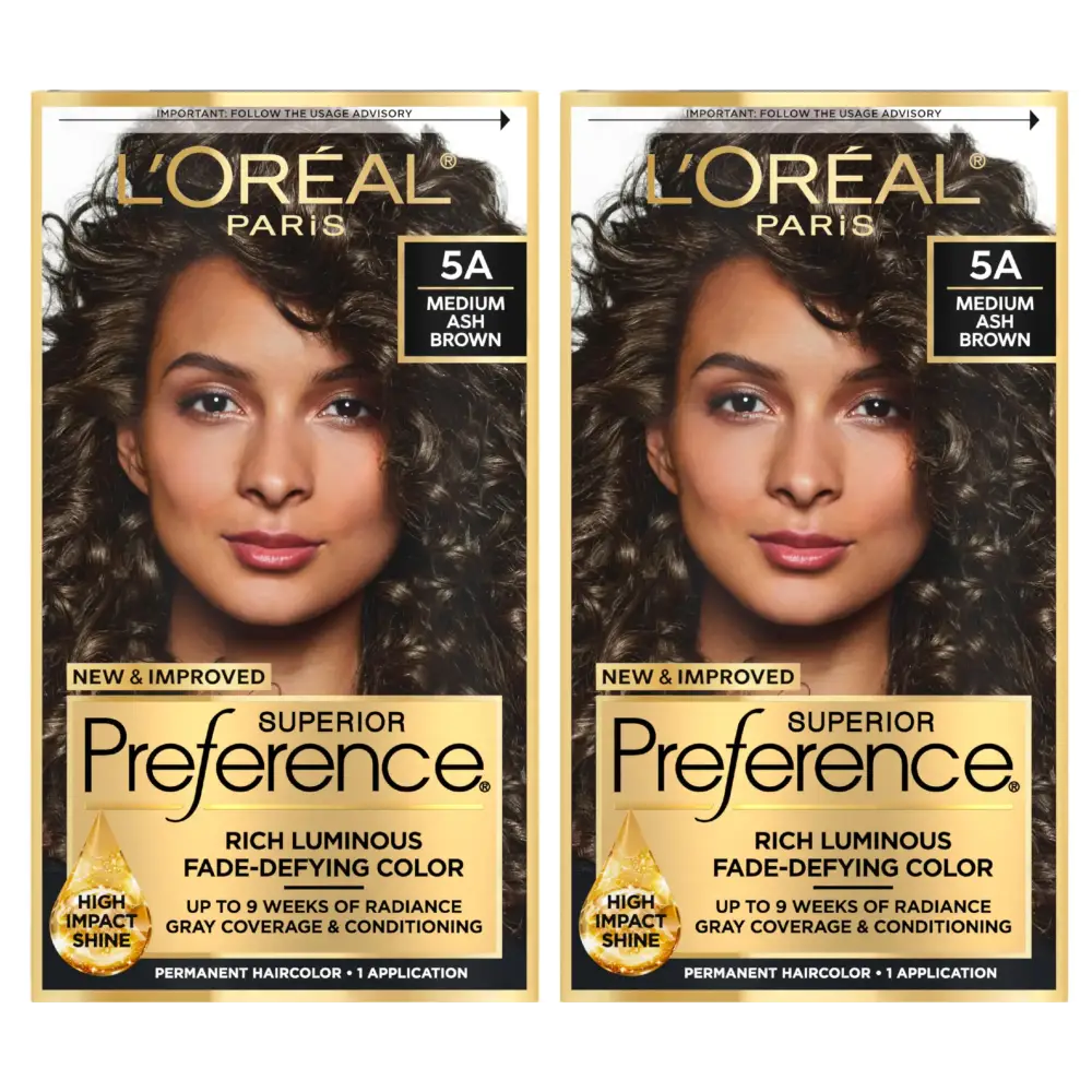 LOreal Paris Superior Preference Luminous Fade-Defying Permanent Hair Color Hair Dye For Up to 9 Weeks of Radiance