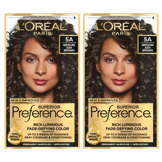 LOreal Paris Superior Preference Luminous Fade-Defying Permanent Hair Color Hair Dye For Up to 9 Weeks of Radiance