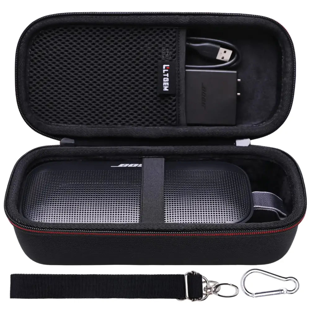 LTGEM Hard Case Compatible with Bose New SoundLink Flex 2nd Gen/Bose SoundLink Flex Bluetooth Portable SpeakerBlack
