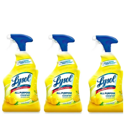 Lysol Disinfectant Spray Lemon Breeze 19 oz (Pack of 3) - n/a