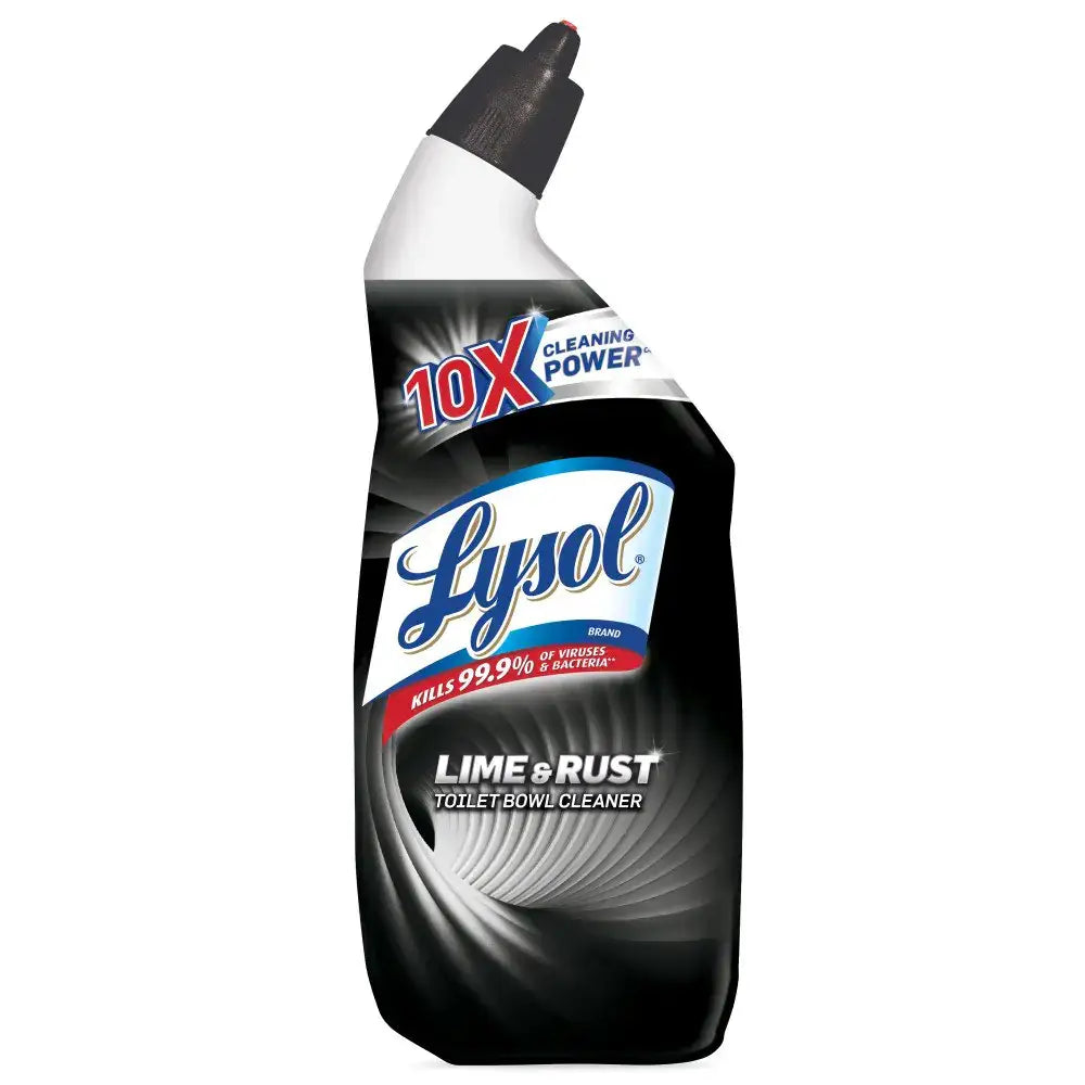 Lysol Lime & Rust Toilet Bowl Cleaner Gel For Cleaning and Disinfecting Destroys Stains including those from Hard Water