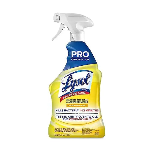 Lysol Pro All-Purpose Cleaner Advanced Deep Cleaning Sanitizing and Disinfecting Spray For Commercial Use Use to Clean