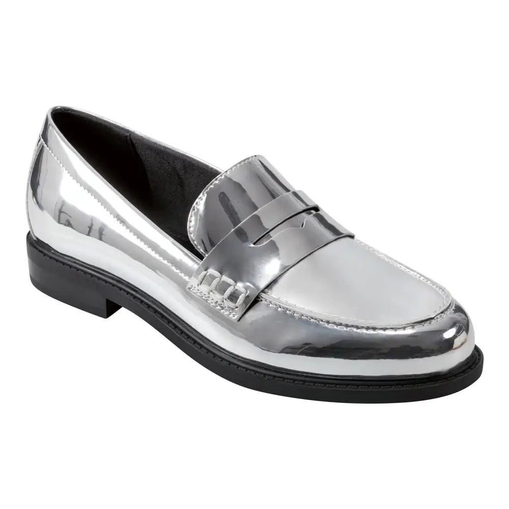 Marc Fisher Womens ILITHIA Loafer Silver 040 11 - Silver 040 / 11