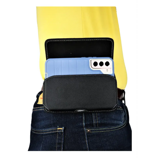 Mgbca Nylon Cell Phone Holster Pouch Fits Otterbox (Commuter/Defender) Galaxy S24 S23 S22 S21 S20+ Plus Rugged W/Fixed