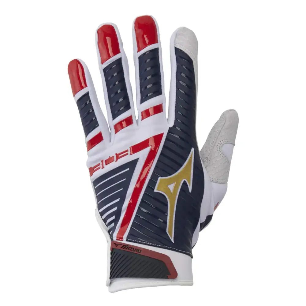 Mizuno B-303 Youth Baseball Batting Glove Stars & Stripes Medium - Stars & Stripes / Youth / Medium