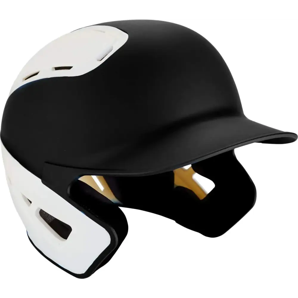 Mizuno B6 Adult Baseball Batting Helmet Black-White Large/X-Large - Black/White / Large/X-Large