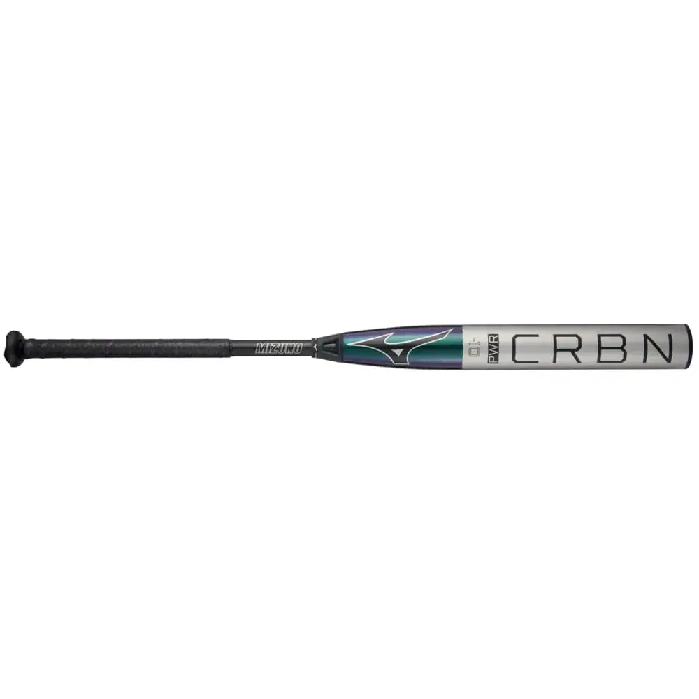 Mizuno F23-PWR CRBN (-10) Fastpitch Softball Bat 34 inches/24 oz - Silver/Diamond / 34’’/24 oz
