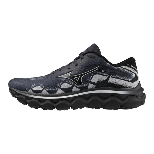 Mizuno Mens Wave Horizon 7 Running Shoe Black-Nimbus Cloud 8.5 - Black-nimbus Cloud / 8.5