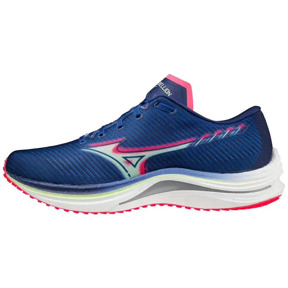 Mizuno Mens Wave Rebellion Blue/Paradise Pink 11 - Blue/Paradise Pink / 11