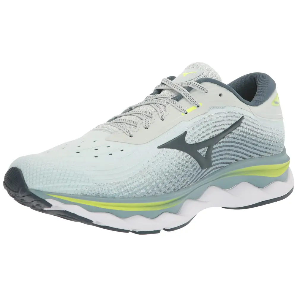 Mizuno Mens Wave Sky 5 Running Shoe Sneaker Peacock Blue 8 - Peacock Blue / 8