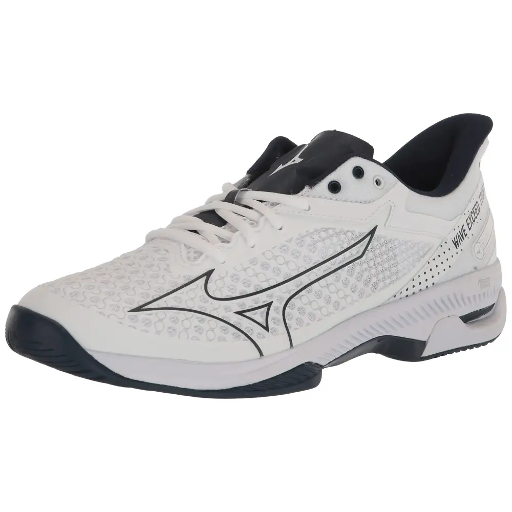 Mizuno Wave Exceed Tour 5 AC Men Tennis Shoe White-Dress Blue 10 - White-dress Blue / 10