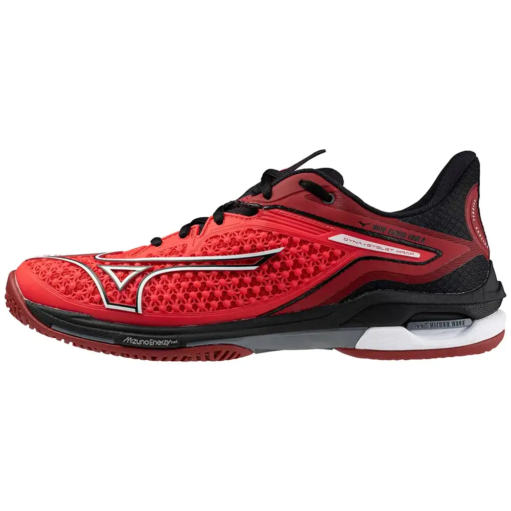 Mizuno Wave Exceed Tour 6 AC Men Tennis Shoe Radiant Red-White 11.5 - Radiant Red-white / 11.5