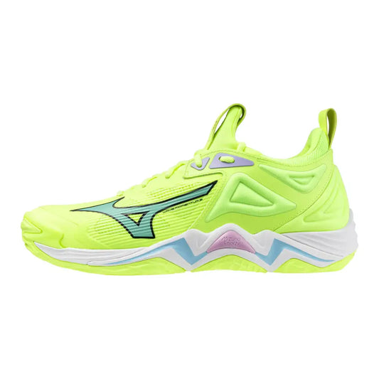 Mizuno Wave Momentum 3 Unisex Volleyball Shoe Neo Lime 12 US Men - Neo Lime / 13.5 Wide Women/12 Men